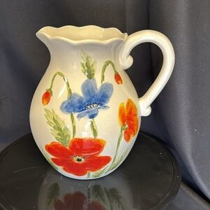 Maxcera Colorful Poppies 64oz Pitcher